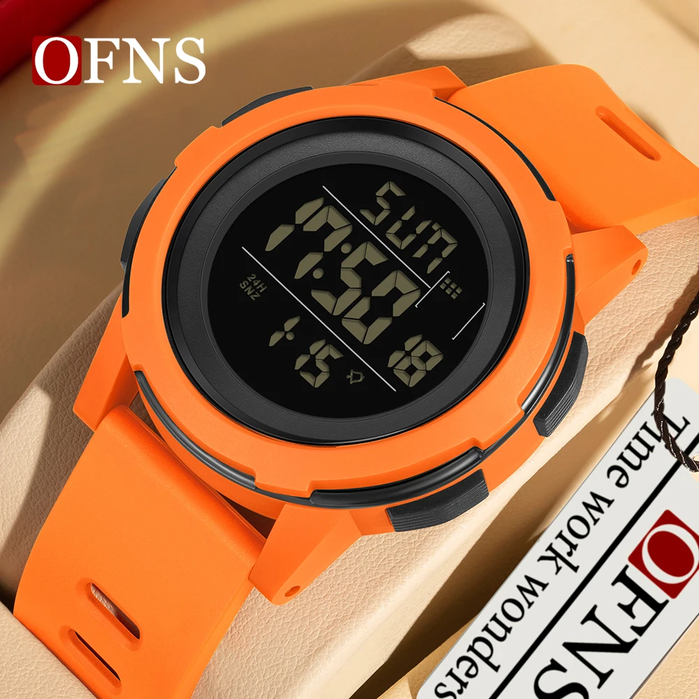 OFNS 2188 модные корейские электронные часы с одним экраном светодиодный ночник