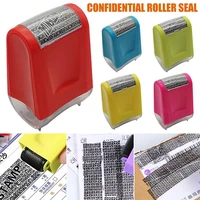 1pc anti counterfeiting hidden id roller identity protection stamp privacy security garbled confidential self ink stamp dat t4r7