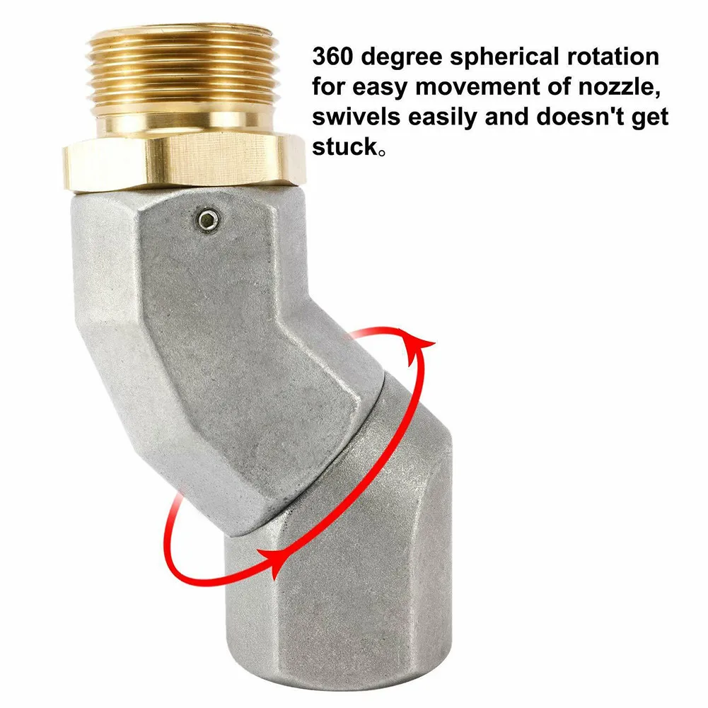

Parts Fuel Hose Swivel Joint Replacement Transfer Hose 2PCS 360 Degree
