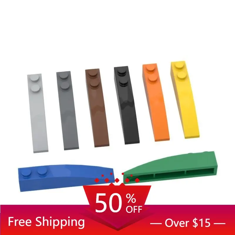 10 шт. кубики MOC сборные детали 41762 склоны изогнутые 6x1 строительные блоки детали Обучающие Детские игрушки