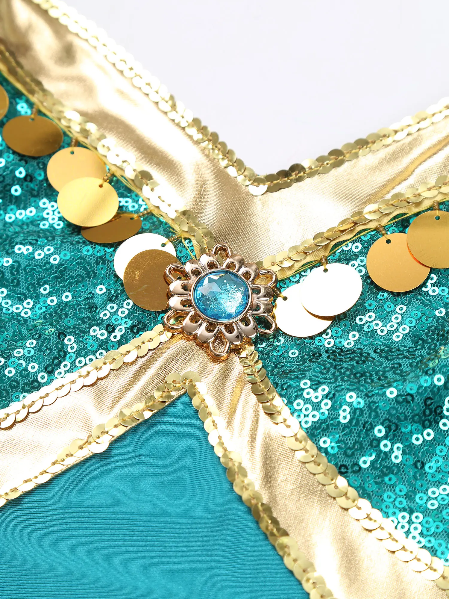 Женское платье принцессы в арабском стиле на Хэллоуин с рукавами-мушками