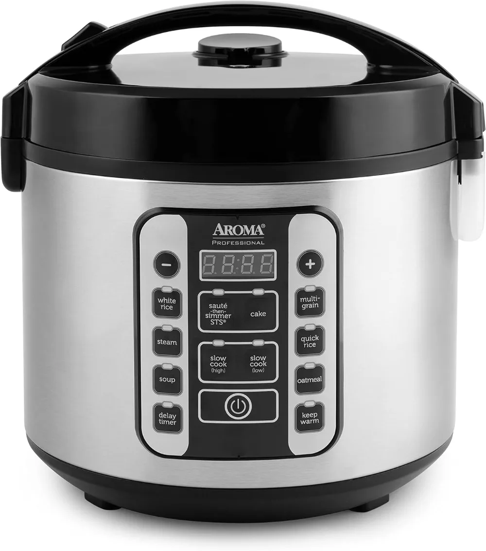 

Housewares Professional 20-Cup (Cooked) / 5Qt. Digital Rice Cooker, Steamer, and Slow Cooker Pot with 10 Smart Cooking Modes