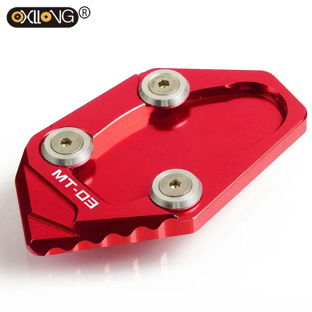 

For Yamaha MT03 MT 03 2015 2016 2017 2018 2019 Motorcycle Side Stand Pad Plate Kickstand Enlarger Support Extension MT-03