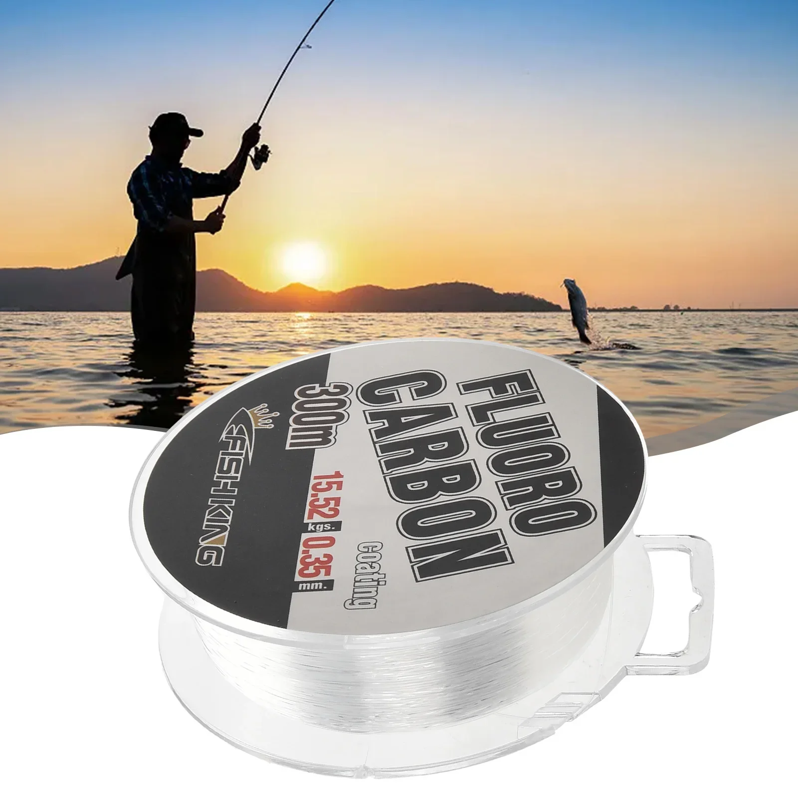 Леска рыболовная из фторуглеродного волокна 300 м 0 3-0 5 мм