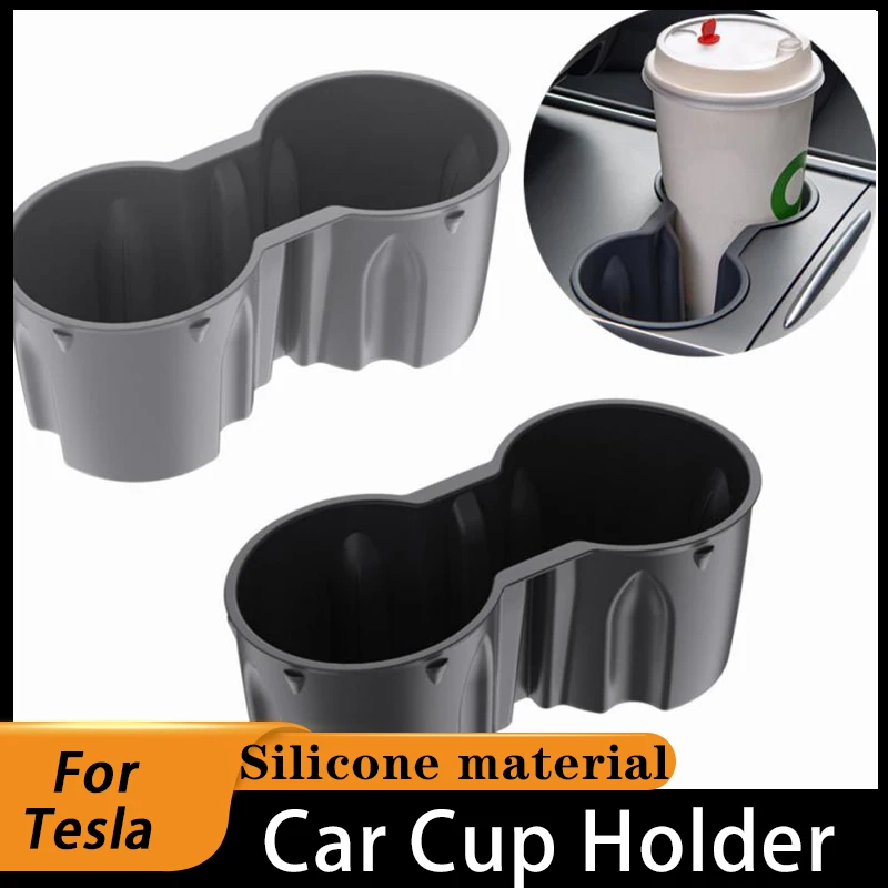 

Автомобильный держатель для стакана Tesla Model 3 Model Y 2022, внутренний силикагелевый контейнер для хранения центральной консоли Tesla Model Y 2023, аксессуары