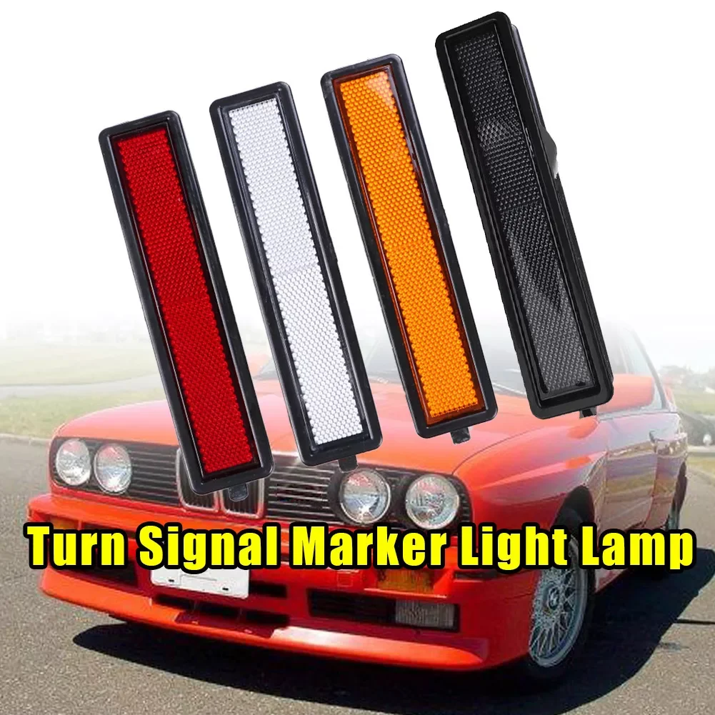 

Leaf Board Rear Left Right Side Turn Signal Marker Light Lamp Lens Fit For E30 E32 E34 318i 318is 325es 325i