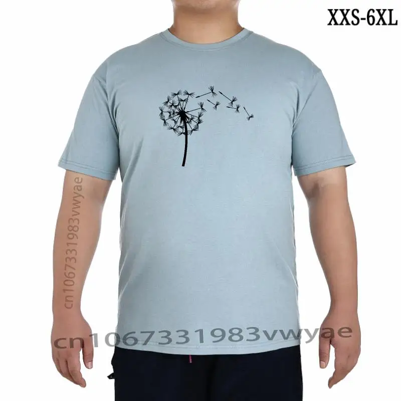 

New Dandelion Wildflower Print TShirt Women Funny T Shirt Aesthetic Gift For Lady Yong Girl Premium Tops Basic Tshirt