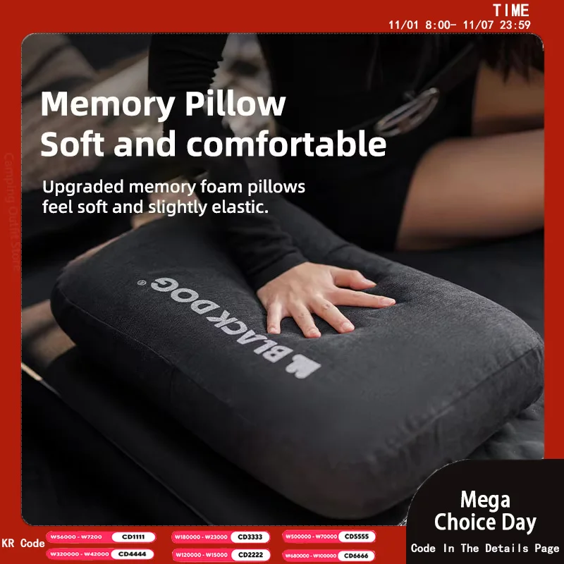 Blackdog уличная подушка из пены с эффектом памяти портативная удобная квадратная