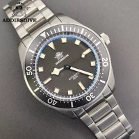 addiesdive 44mm pt5000 diver automatic men watch double dome ar sapphire crystal bgw9 lume hands 20bar mens watches steel