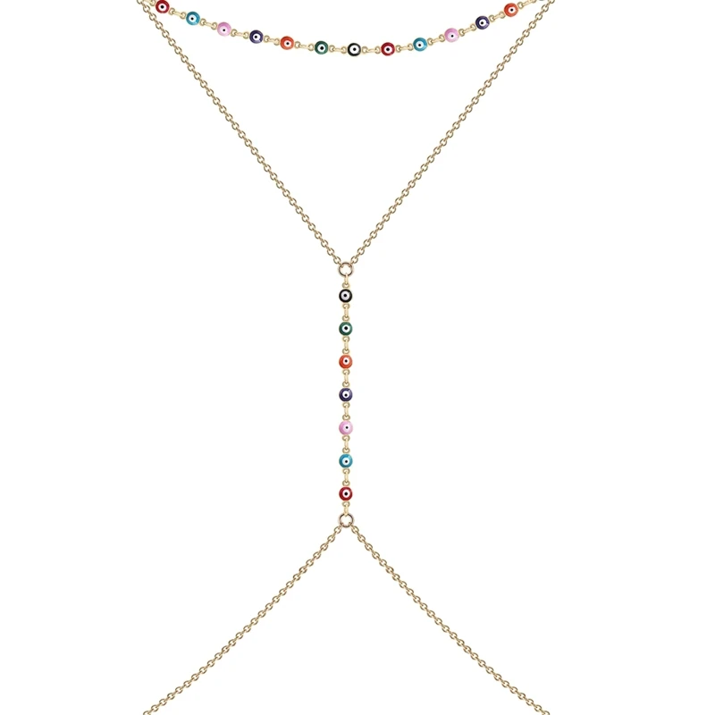 

Cross Waist Chains Female Body Chain Girl Fashion Beach Simple Body Jewelry