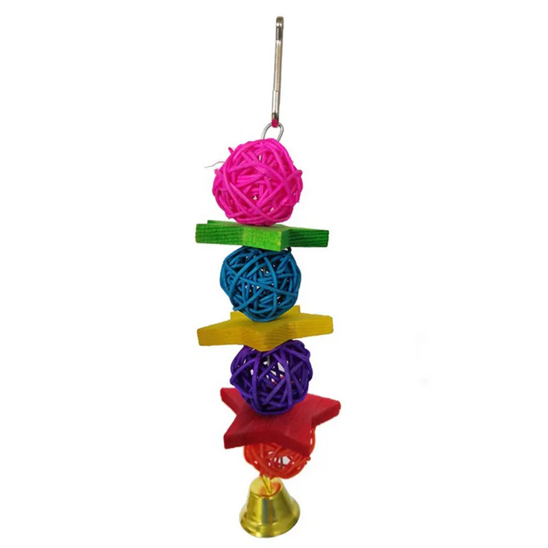 

7 pieces/set Of Parrot Bird Toy Kit Swing Hanging Suzuki Bridge Accessories Bird Toy Standing Training Pet Tool