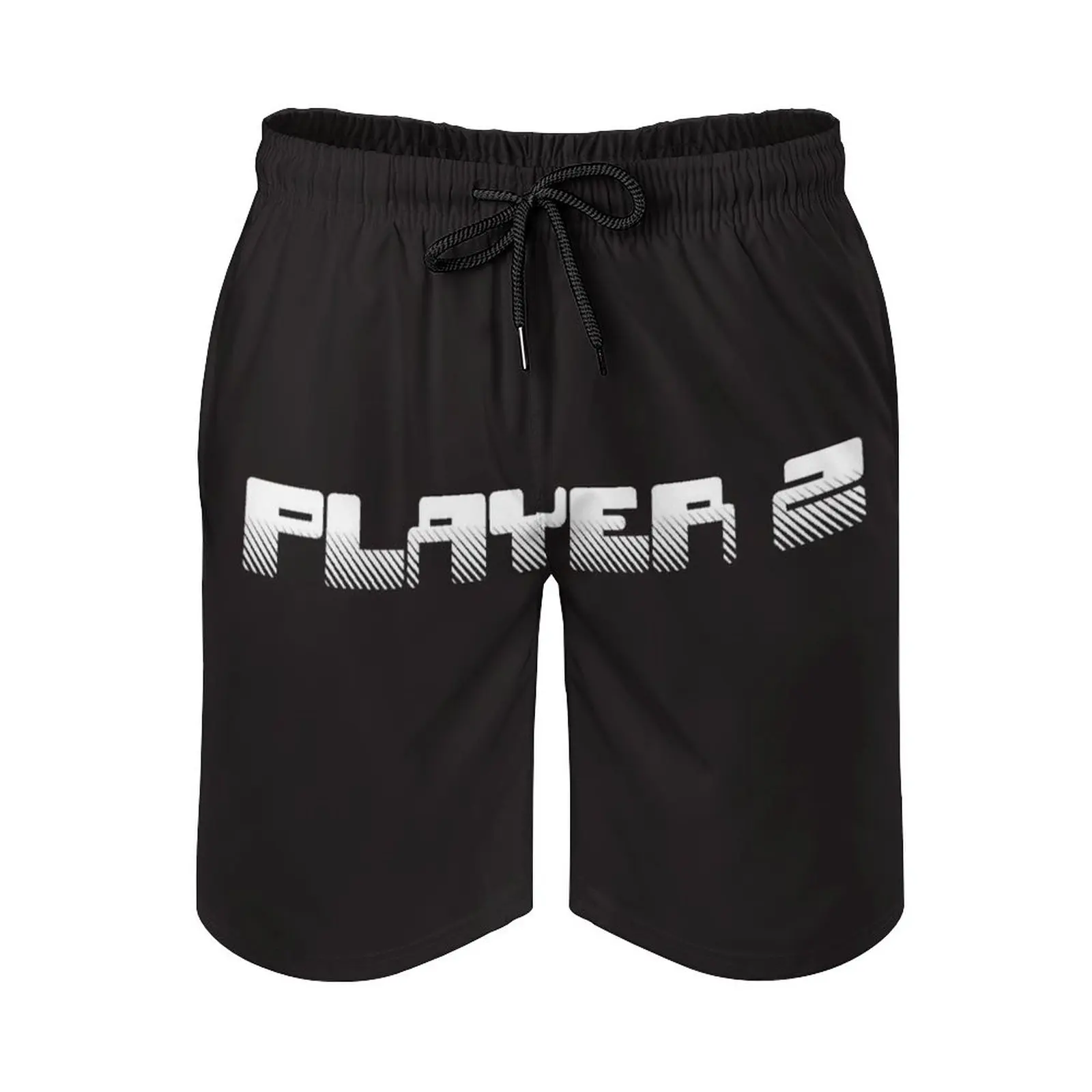 

Player 2 Men's Beach Shorts Board Shorts Bermuda Surfing Swim Shorts Classic Game Game Console Console Geek Nerd Fun Cute For