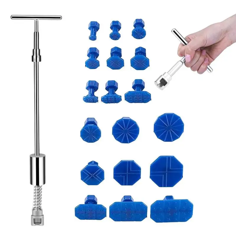 

Car Dent Removal Kit Repair Reverse Hammer Metal T Dent Removal Bar Vehicle Slide Reverse Hammer Pulling Hand Tools