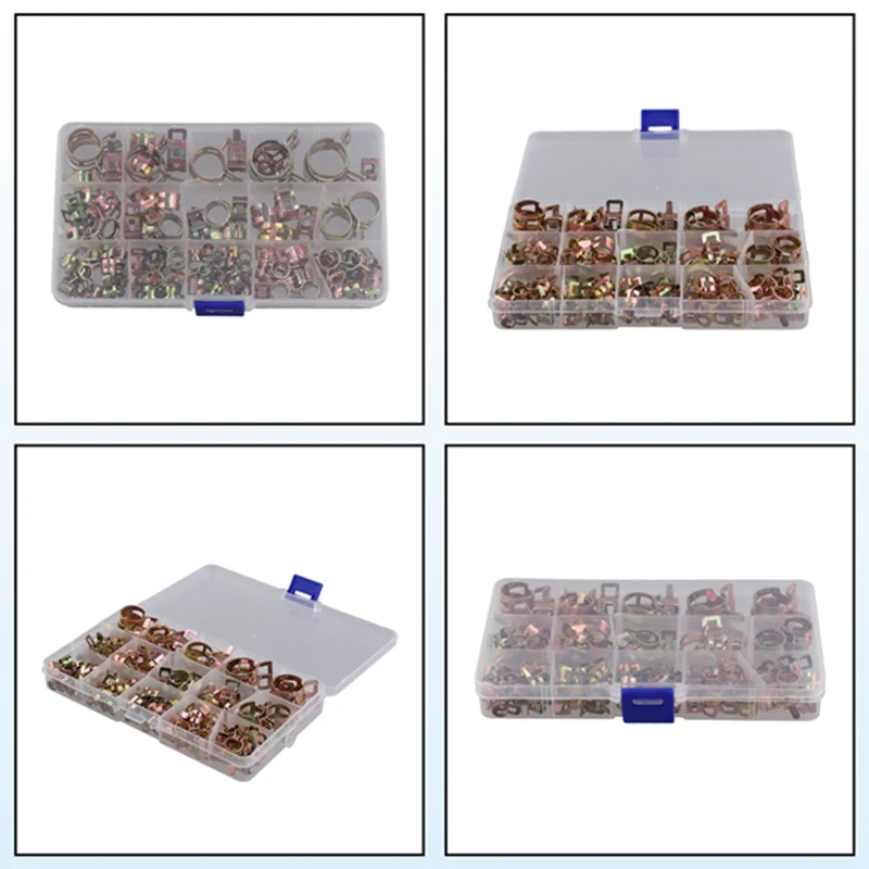 115 шт. пружинные зажимы для шланга 6-22 мм цинковый пружинный зажим топливная линия