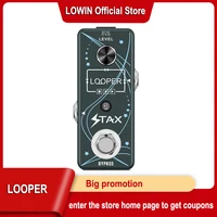 stax lef 332 guitar looper pedal digital looper effect pedals for electric guitar bass 10 min recording time