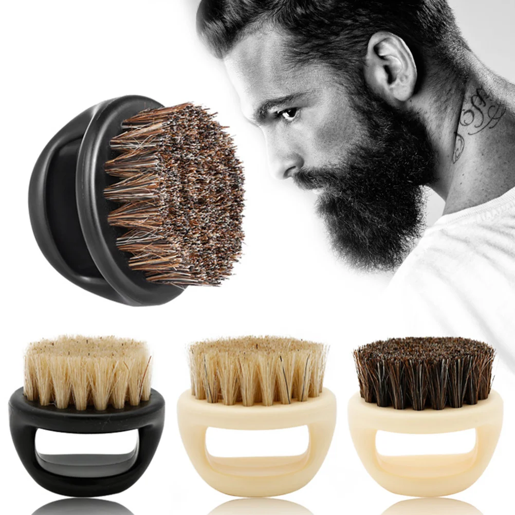 

Brush Beard Barber Brushes Shaving Hair Men Mustache Soft Straightener Fade Cutting Kits Growth Soften Clean Straightening Sweep