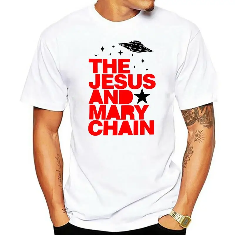 

Футболка с цепочкой с изображением Иисуса и Мэри, футболка с изображением музыкального шума в стиле панк, футболка с принтом Стеллы, Мужская футболка, серый стиль