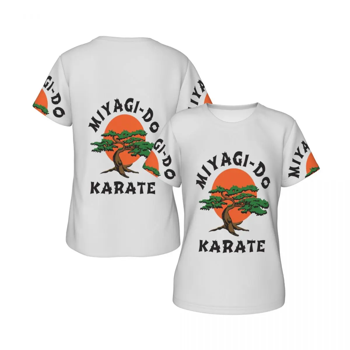 Фото Женская футболка Miyagi Do Jo Karate с короткими рукавами, одежда с круглым вырезом, хлопковые летние футболки, уличная одежда №4