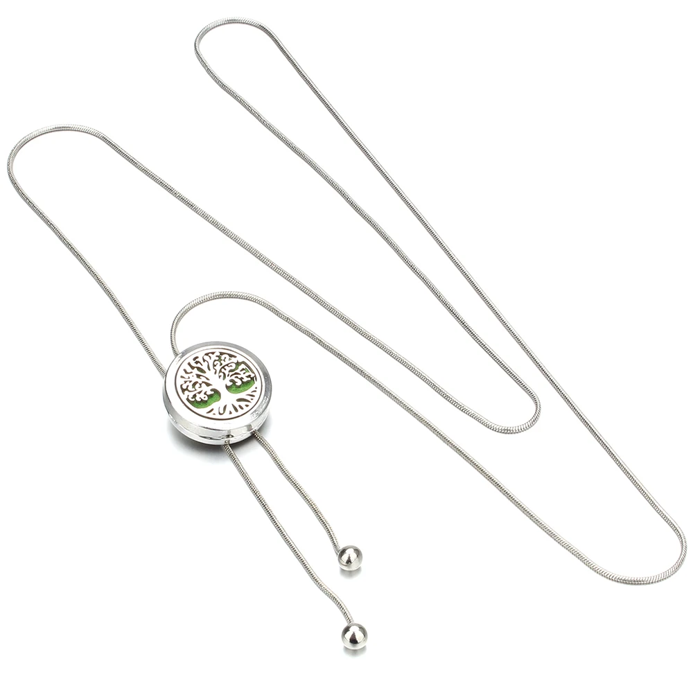 Ароматерапия диффузор дерево ожерелье духи эфирное масло Регулируемая змея на