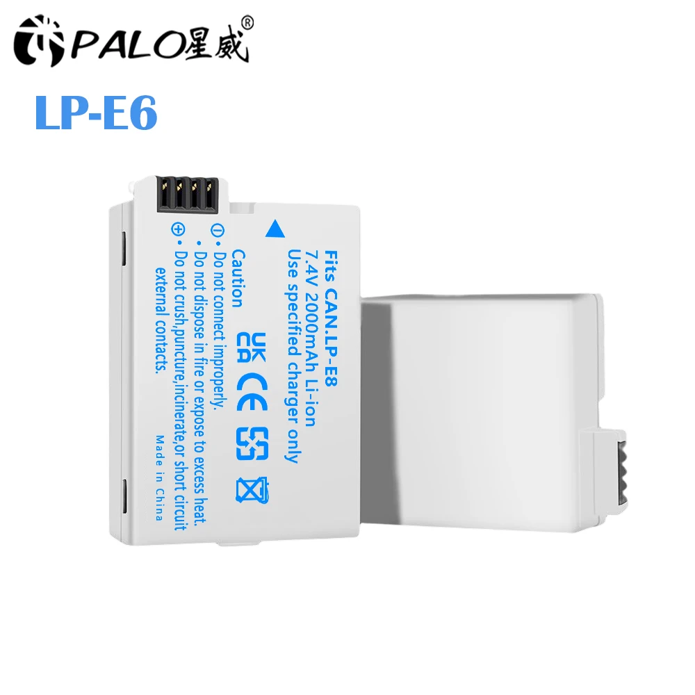 

PALO LP-E8 LP E8 LPE8 Camera Battery Pack For Canon EOS 550D 600D 650D 700D Kiss X4 X5 X6i X7i Rebel T2i T3i T4i T5i Batteries