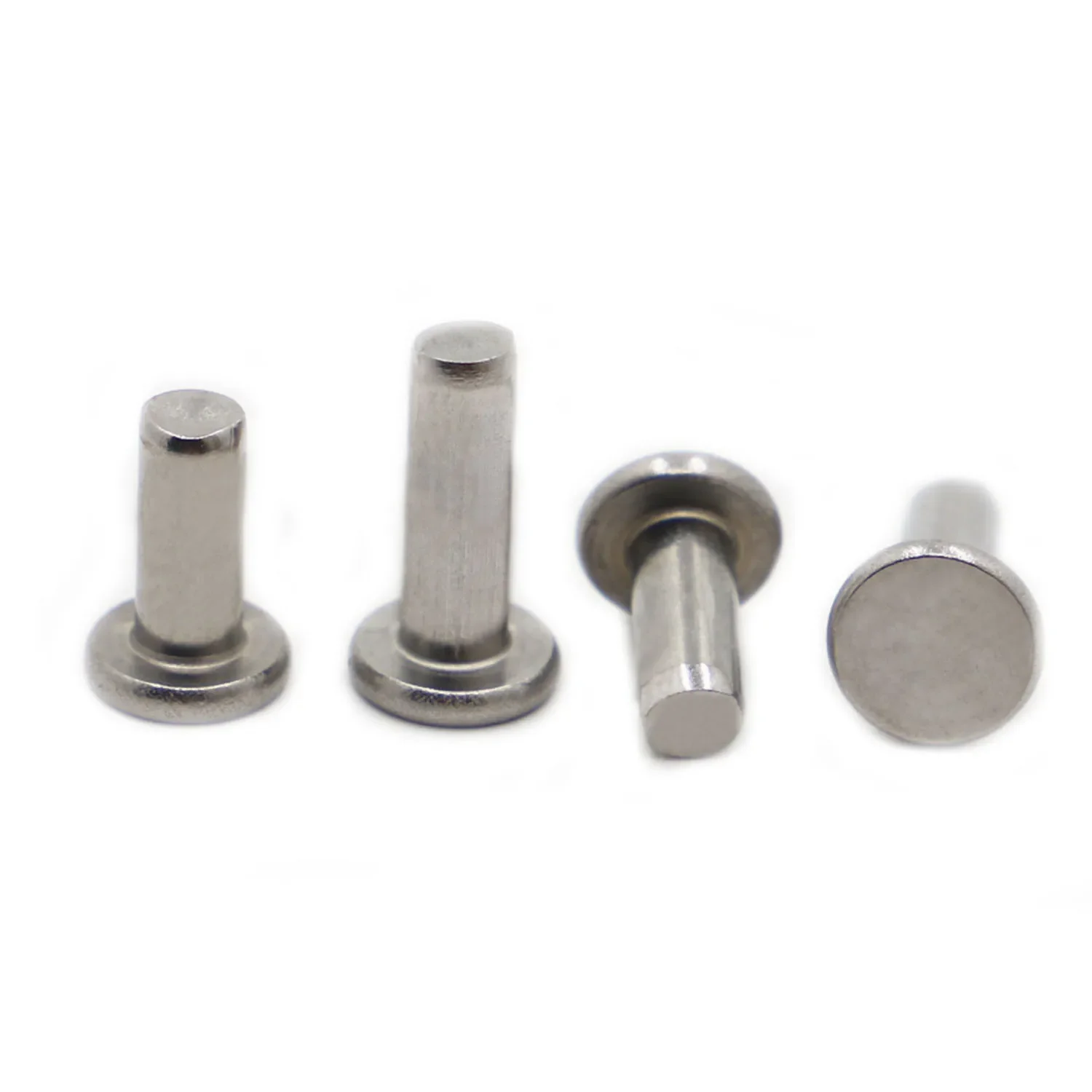 5-50 шт. GB109 A2-70 304 Нержавеющая сталь с плоской круглой головкой, сплошная заклепка, самозакрывающаяся заклепка, болты для ногтей, M2, M2,5, M3, M4, M5, M6