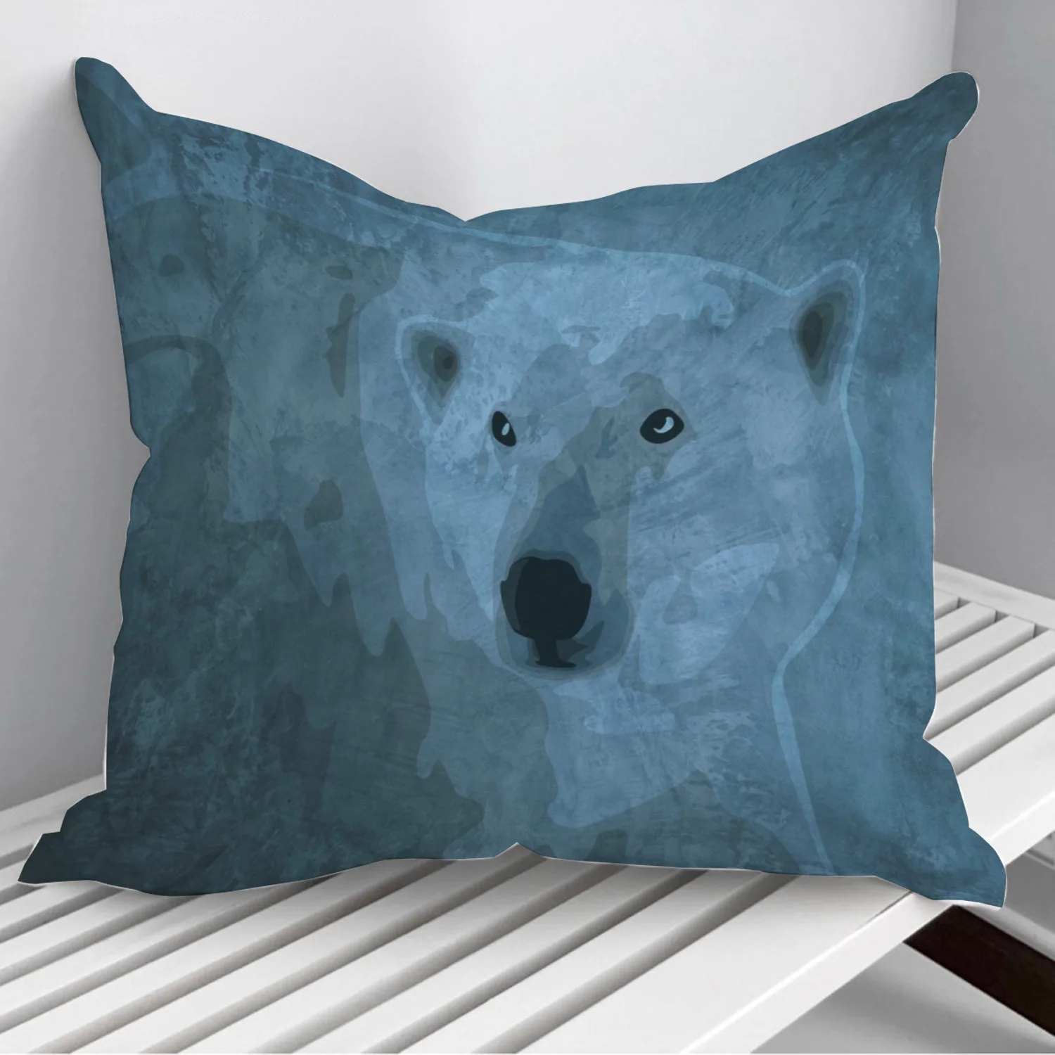 

Простой чехол для подушки Alaska Bear in Snow Storm, роскошный светильник ный светлый чехол для дивана в спальню, наволочка для гостиной