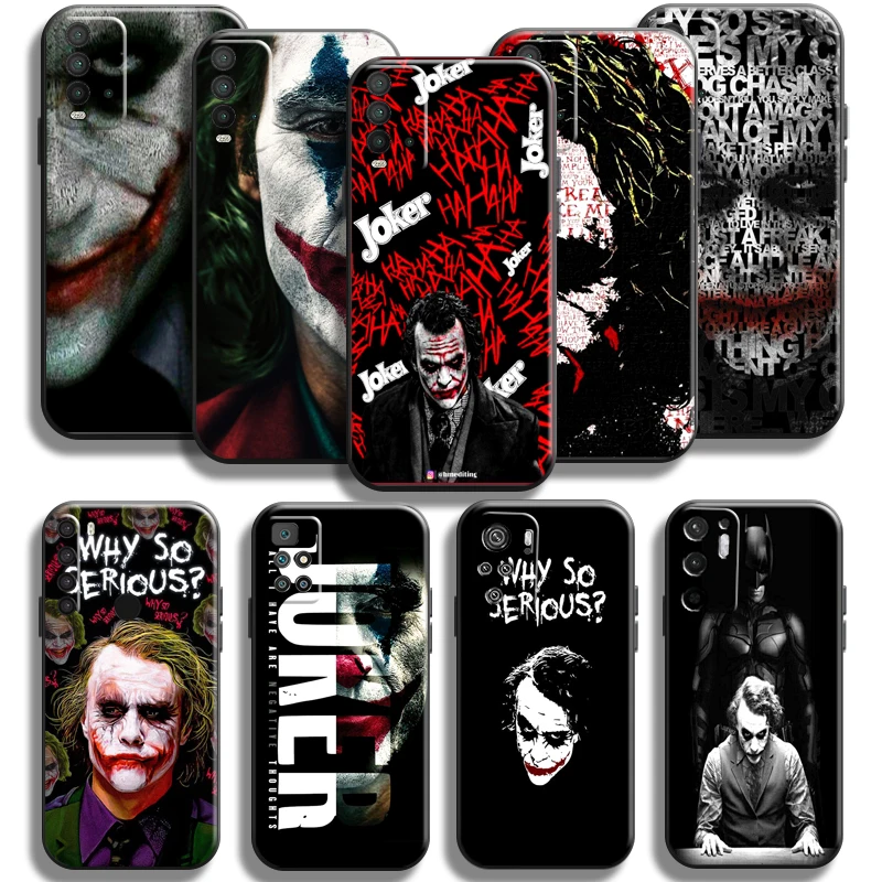 

Clown Bat-man The Joker Phone Case For Xiaomi Redmi Note 9 9T 9S 9 Pro Case For Redmi Note 9 5G Soft Carcasa Funda Black TPU