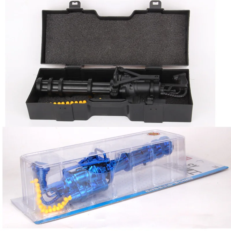 Gatling снайперская миниатюрная мягкая пуля из сплава 1:6 игрушка Золотая модель
