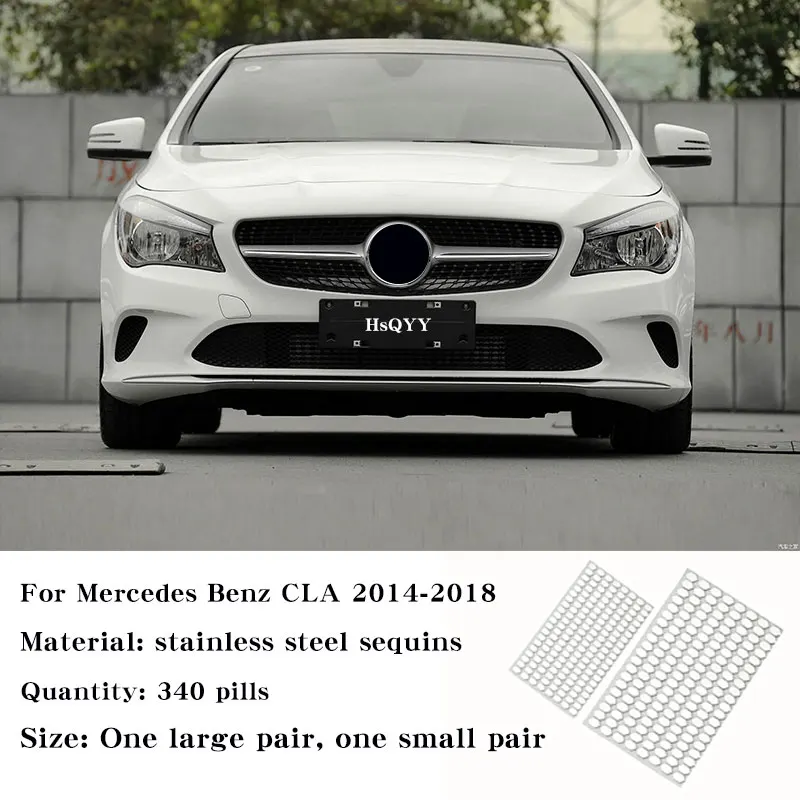 

Для Mercedes Benz A GLA CLA Class W177 W176 H247 C117 C118 Автомобильная решетка воздухозаборника с блестками, сетка звездного неба, отделка с блестками