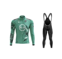 spring summer 2022 bb hotel team cycling jersey long sleeve bicycle clothing with bib pants ropa ciclismo
