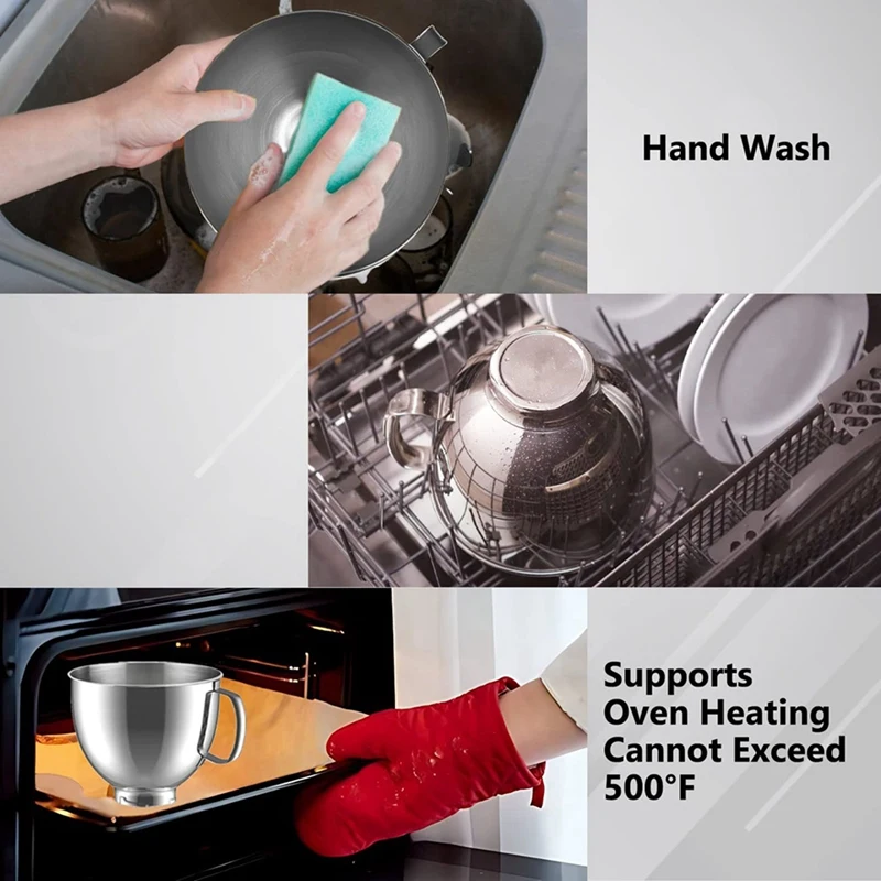 2 чаши из нержавеющей стали для кухни Classic &amp Artisan Series 4 5-5 QT Миксер с наклонной