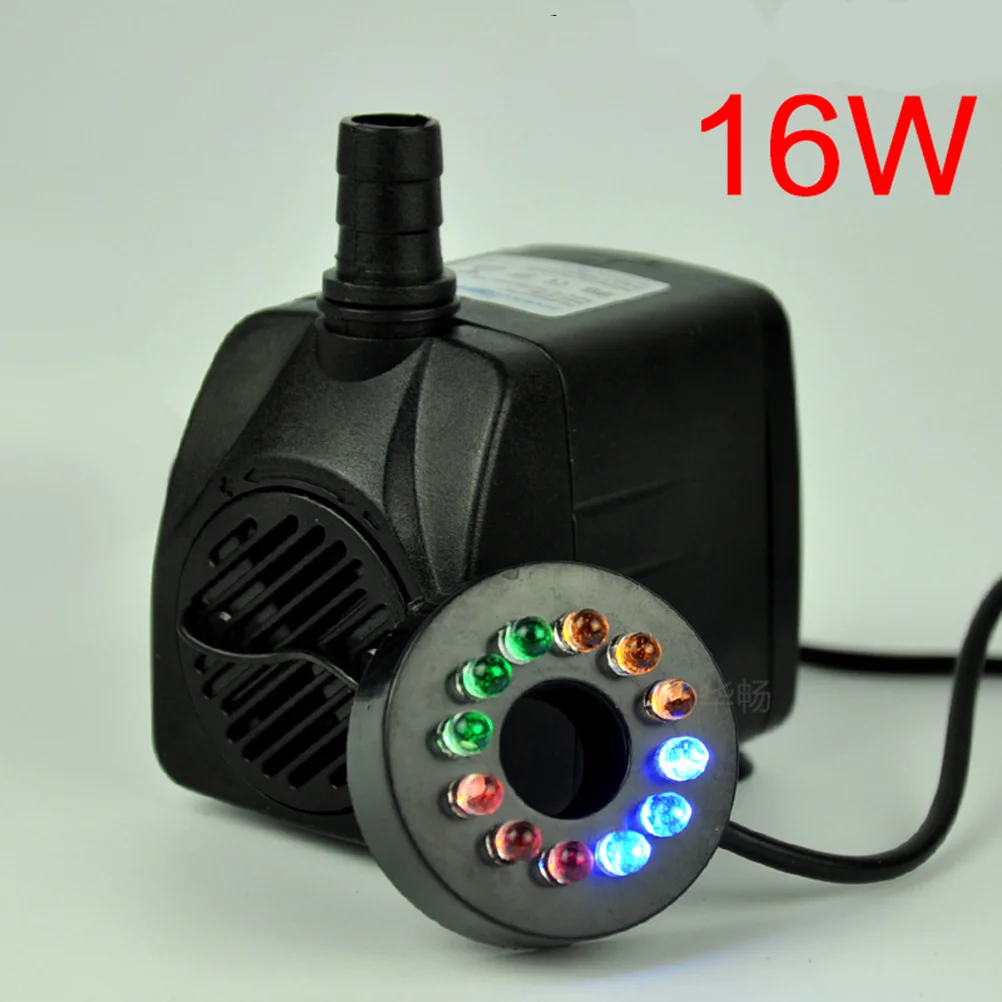 

16 W Pond Water Pump Fountain Pumps Submersible Fish Tank Rockery Fountains Tiny