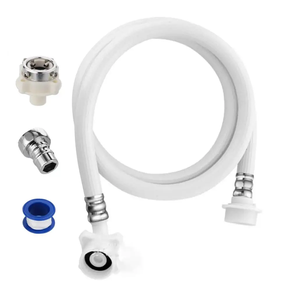 

Шланг для воды для стиральной машины, портативные шланги для стиральной машины, соединение и линия подачи, впускная труба для воды, длинный универсальный шланг для впуска воды из ПВХ