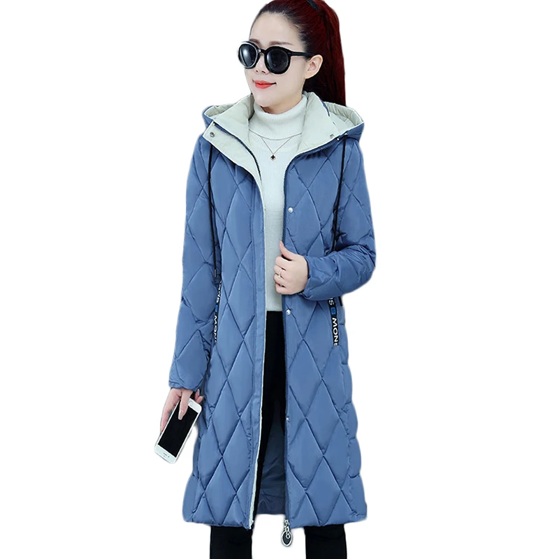 

New Winter Warm Cotton coat women Korean loose long Thick Down cotton Jacket Plus size Removable hood Casual Parka Outerwear 3XL