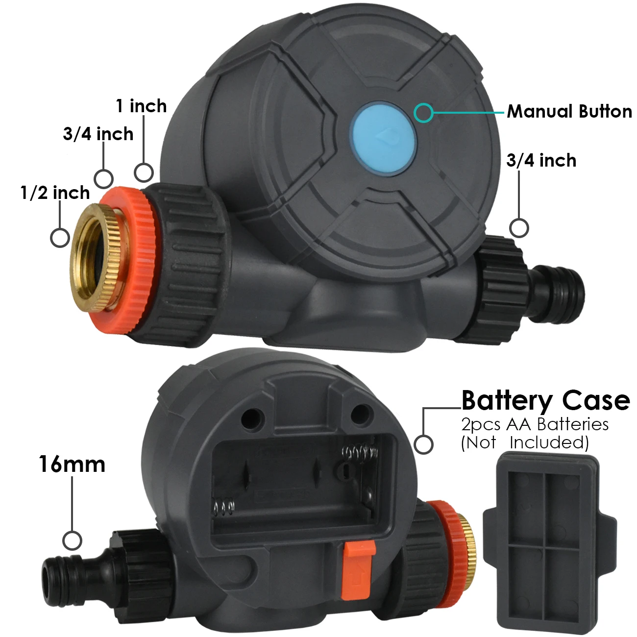 Беспроводной садовый таймер SPRYCLE с Wi-Fi и Bluetooth пультом ДУ