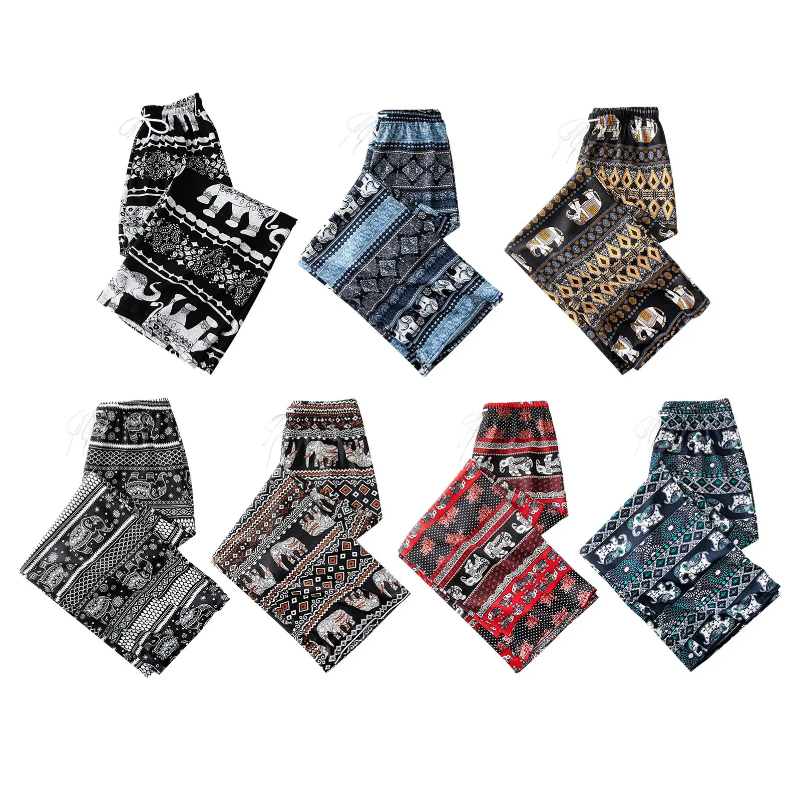 

Женские шаровары с высокой талией, тайские мешковатые брюки, женская летняя пляжная одежда для йоги