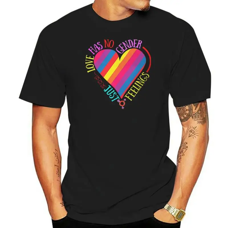 

Happy Valentines Day Lover Couples Creative TShirt for Men Love Has No Gender Round Neck T Shirt Gift Clothes OutdoorWear 6XL
