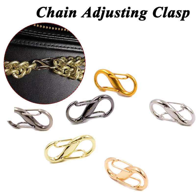 1 Pcs Chain Bag Adjustable Metal Clasp Chain Removable Buckle Bag Accessory Chain Extension Shortening Adjustment Clasp