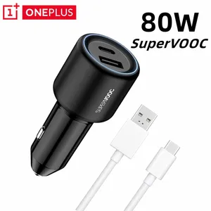 For Oneplus 80W Car Charger Supervooc Fast Charge 3.0 Usb Type C Phone Adapter For OPPO One Plus 10  in USA (United States)