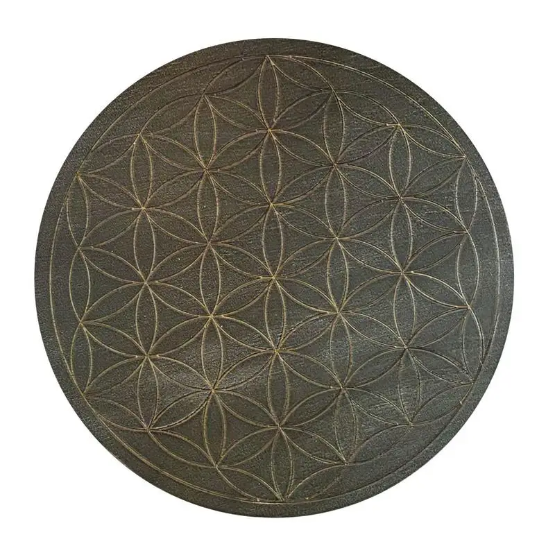 

Flower Of Life Crystal Energy Dowsing Pendulum Divination Props Light And Small Mysterious Decoration Flower Of Life Pattern