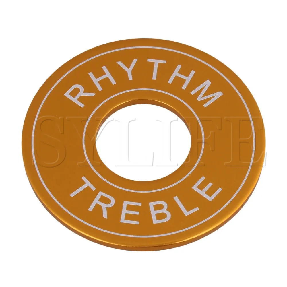 

Gold Aluminium Alloy Round Electric Guitar Toggle Switch Ring Plate 33mm