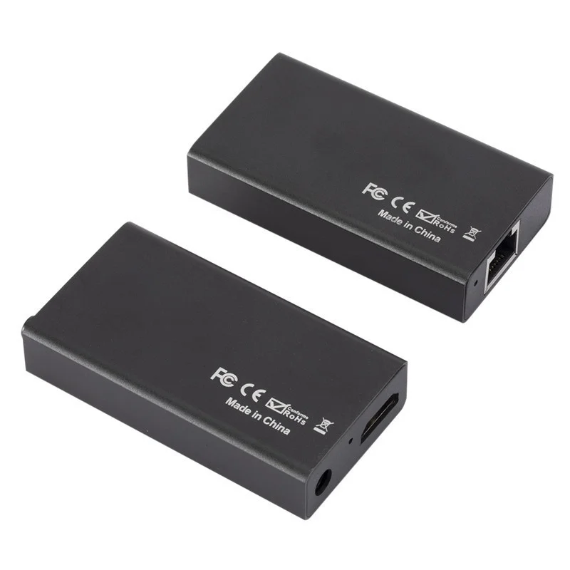 Dhl 25 пар удлинителей HDMI RJ45 4K удлинитель Cat5 60 м 120 аудио комплект Over Ethernet Cat6/5e для PS4