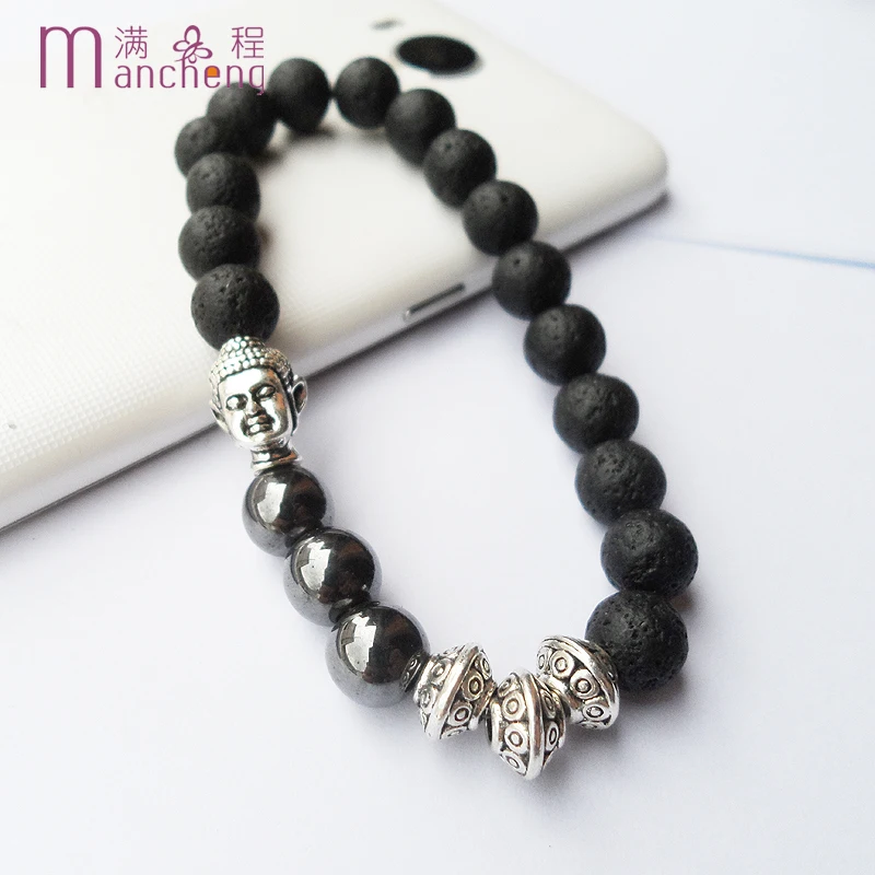 Официальные винтажные браслеты Tiki Website мужские древние 8 мм вулканическая йога