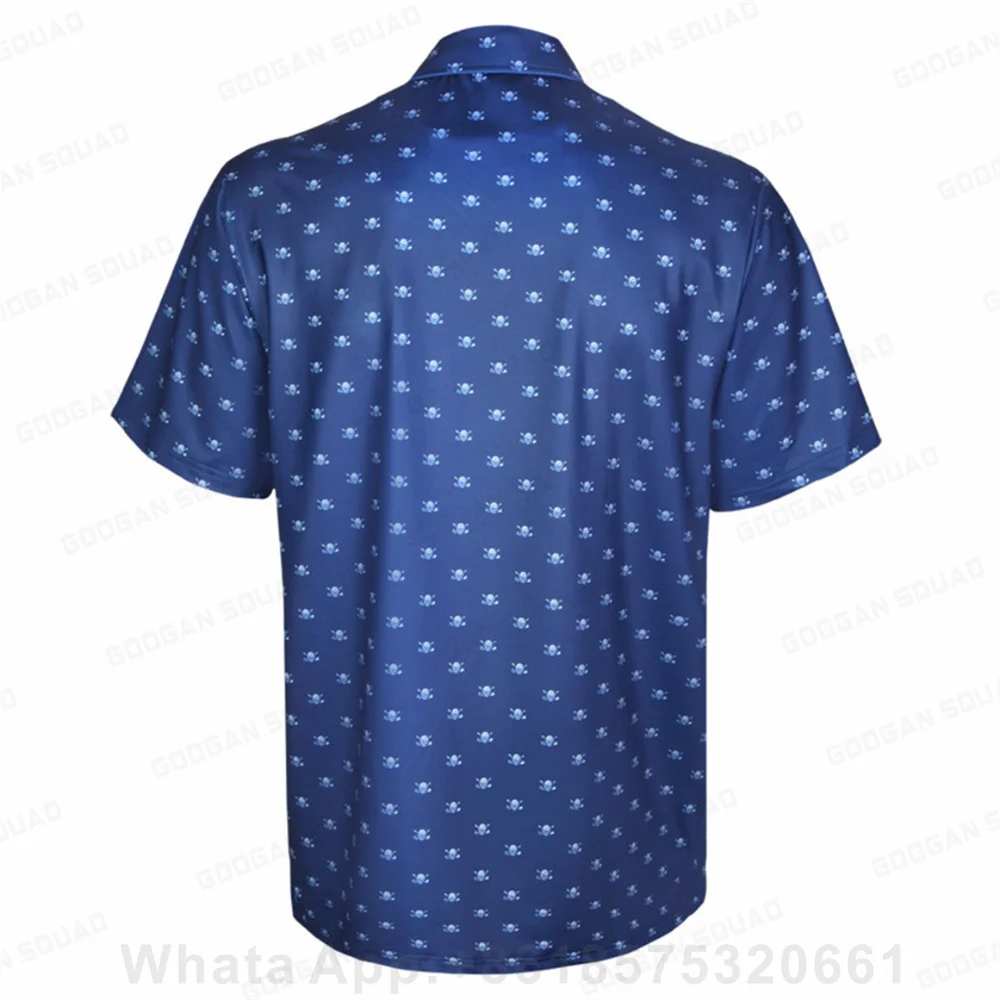 Men's Outdoor Sports Polo Shirt Plus Size Short Sleeve Polo T-Shirt Fishing Golf Clothing Quick Dry Casual Tops