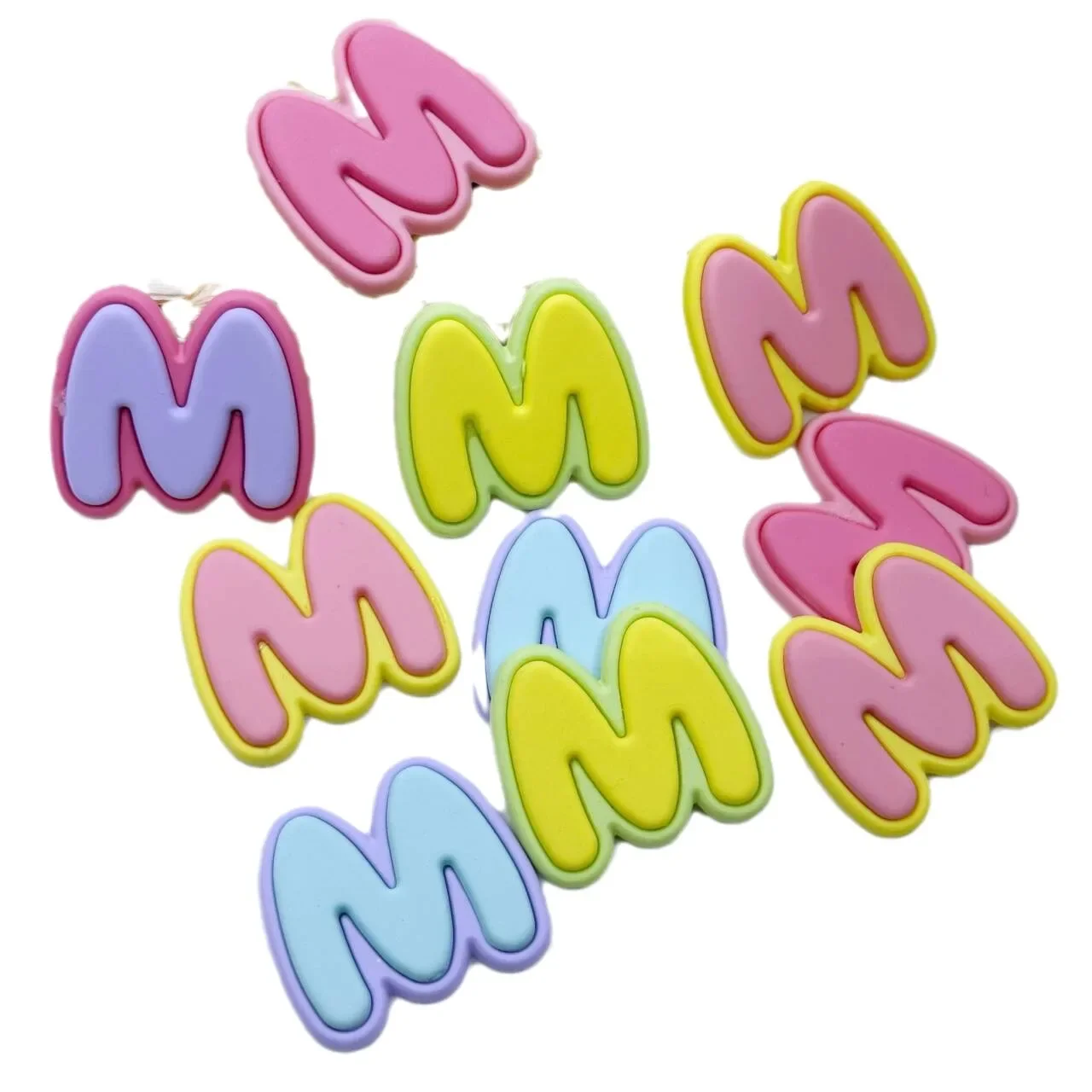 Colorful M-Shaped Resin Patch Self-Made DIY Hair Clip Accessory Material Craft Supplies Direct Manufacturer