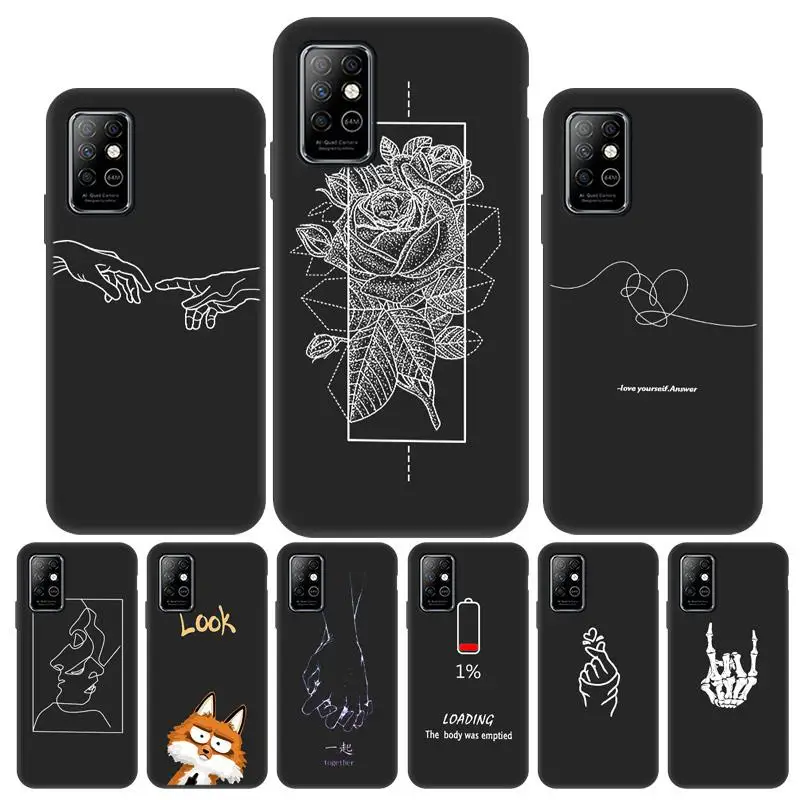 

Drawing Line Case for Infinix Note 10 Pro Case Funda Infinix Note 8 7 Smart 5 4 Hot 10 Lite 9 Play 10T 10i 10T 10S Zero 8 Cover