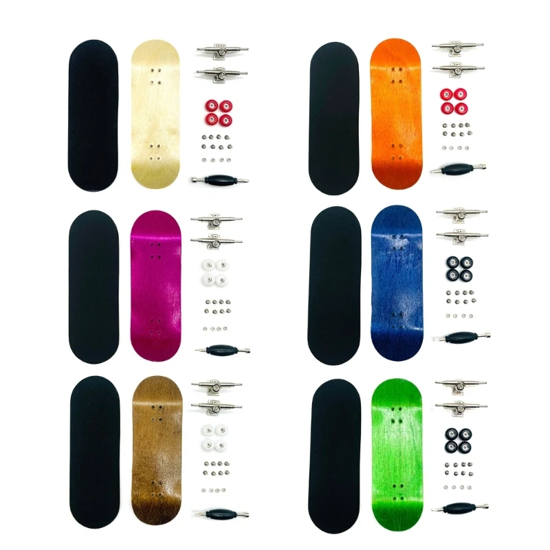 

Professional Mini Fingerboards Toy 5-Ply Maple Finger Skateboard with Basic Bearing for Skate Lovers