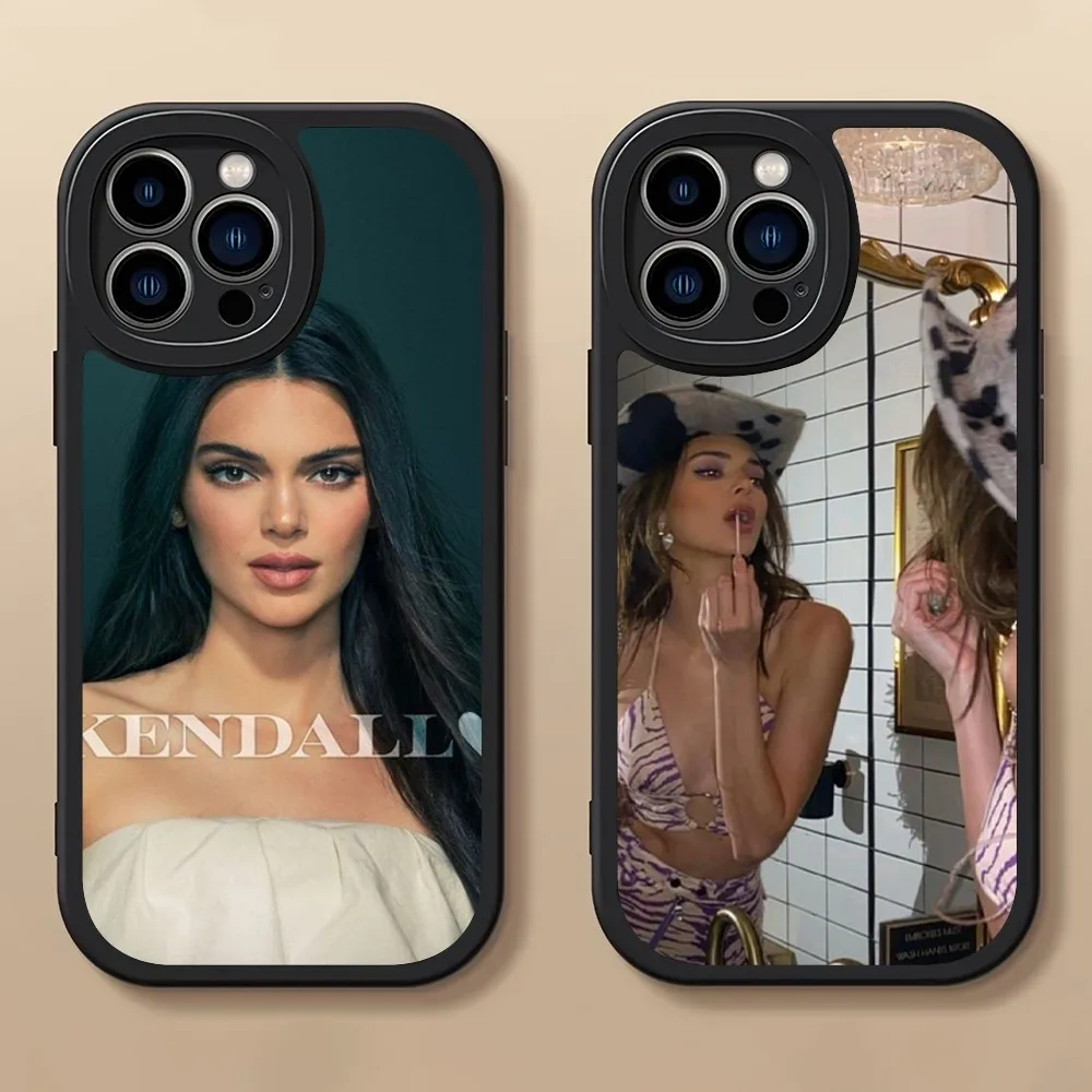 Модель K-Kendall J-Jenner Чехол для телефона iPhone 14 15 11 12 13 X XR Pro MAX Plus Защитная кожаная