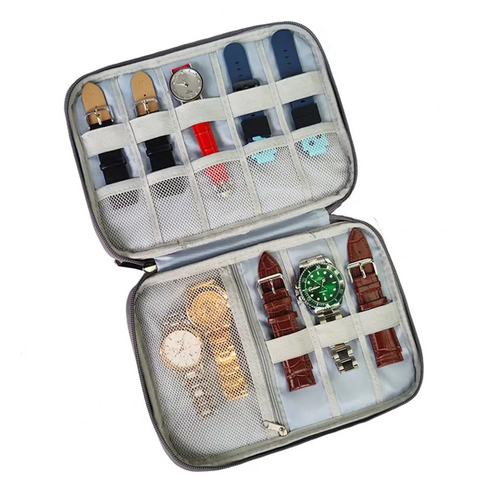 

Dropshipping!!Watchband Organizer Multifunction Waterproof Oxford Cloth Large Capacity Smart Watch Strap Storage Bag for Travel