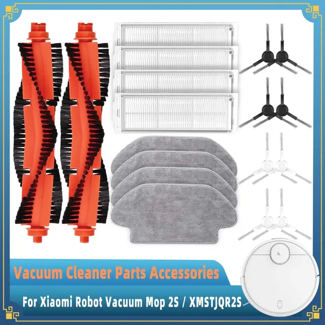 For xiaomi mi robot vacuum mop 2s / mop p / mop pro / xmstjqr2s / stytj02ym replacement parts main side brush hepa filter mop